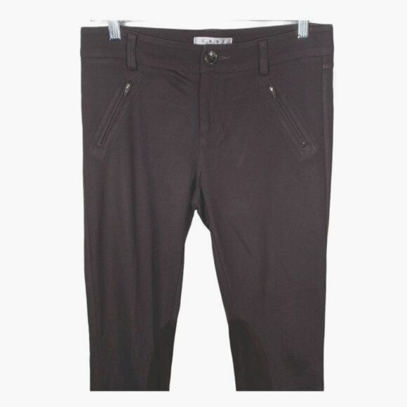 Cabi Brown Stretch Riding Pants Women’s Size 4 Zip Skinny Equestrian Style - Picture 2 of 10